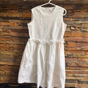 Il Gufo White Casual Kids Dress